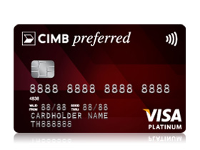 บัตรเครดิต Cimb Preferred Visa Platinum - Moneyhub